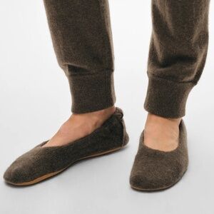 White + Warren Cashmere Ballet Slippers